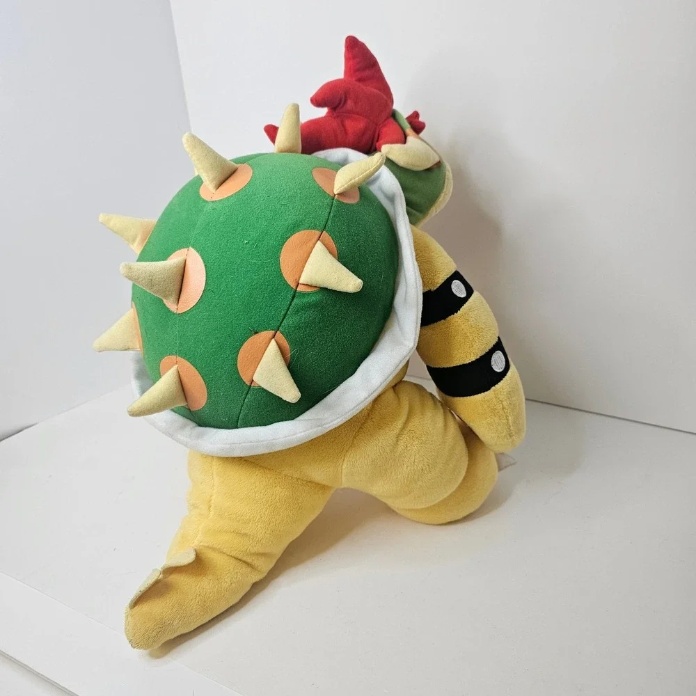 Nintendo Super Mario Bowser Plush 15 Inch Spiked Shell King Koopa Stuffed Toy